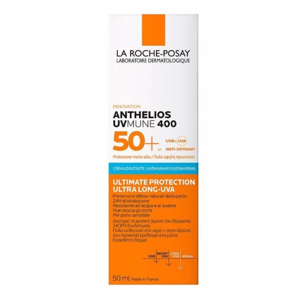 La ROCHE-POSAY ANTHELIOS UVMUNE 400 50+ spf CREME HYDRATANTE 50ml (2) LA ROCHE-POSAY ANTHELIOS UVMUNE 400 50+ spf CREME HYDRATANTE 50ml